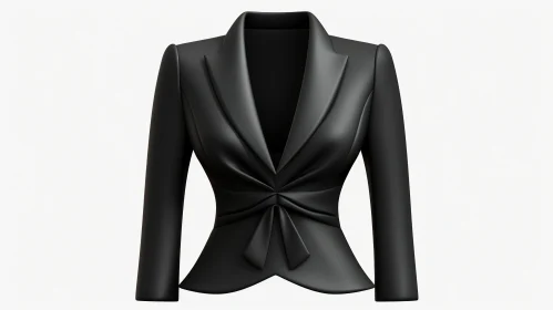Black Women's Suit Jacket - 3D Rendering