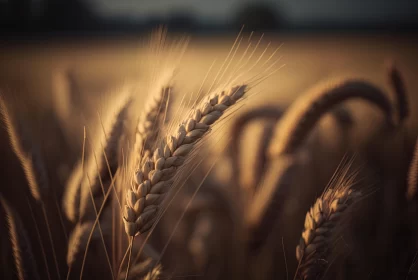 Captivating Wheat Field: Artistic Soft-Focus Image