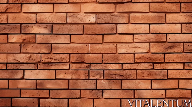 Red Brick Wall Pattern - Clean and Well-Maintained AI Image