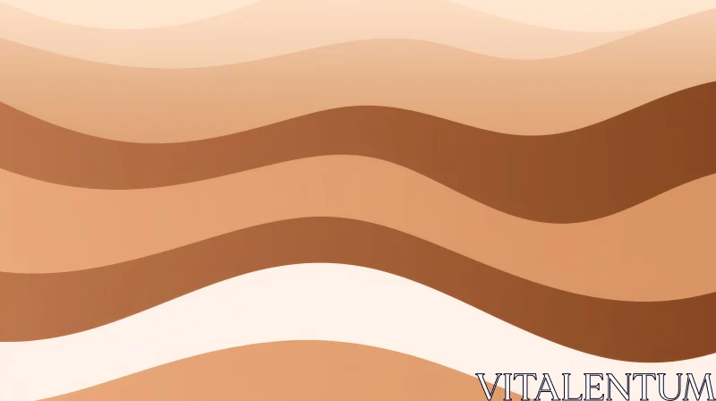 Brown Wavy Pattern Gradient Background AI Image