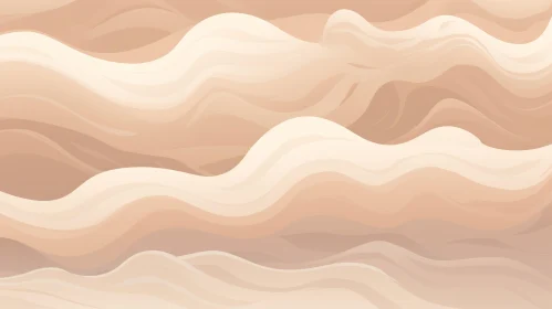 Tranquil Sandy Beach with Gentle Waves