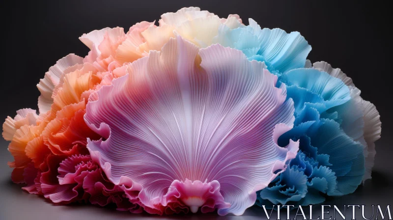 AI ART Colorful Flower Gradient Photography