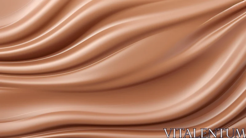 Smooth Creamy Liquid in Light Brown | Beauty Product Texture AI Image