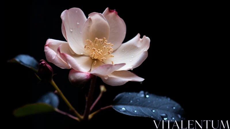 White Rose Close-Up: Stunning Floral Photography AI Image