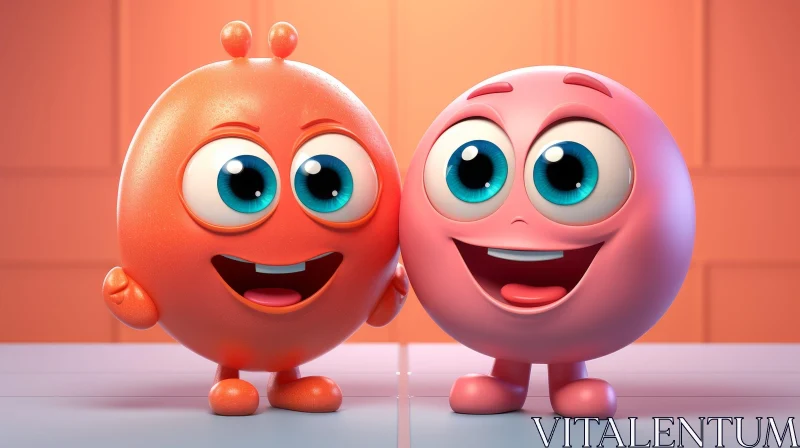 Adorable Cartoon Characters | Funny 3D Animation AI Image