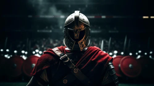 Roman Soldier in Dark Arena