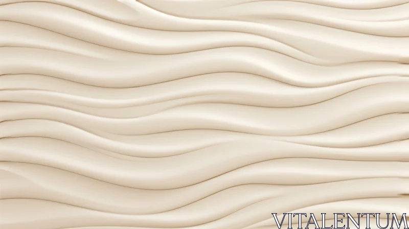 Tranquil Beige Waves Texture Pattern AI Image