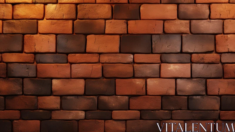 Weathered Brick Wall Texture Photography AI Image