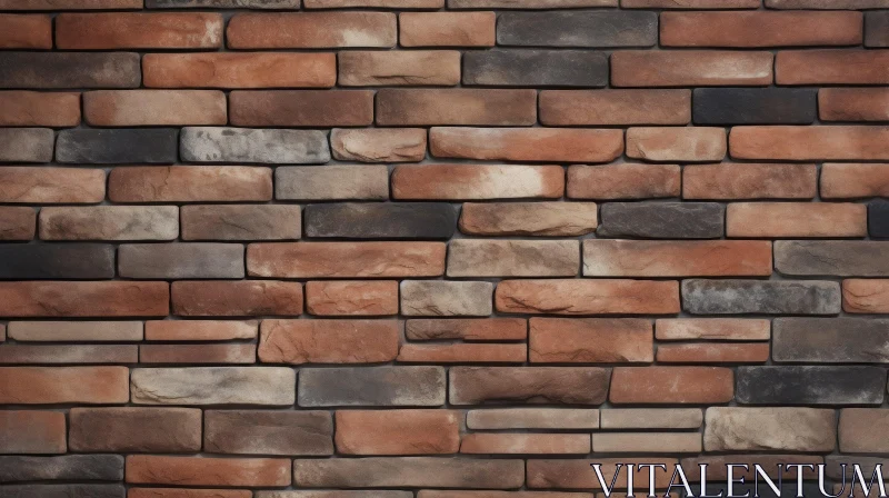 Intricate Brick Wall Pattern - Unique Design AI Image