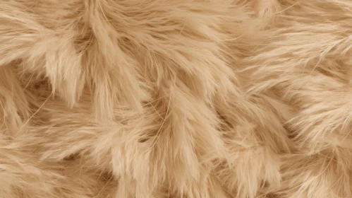 Soft Beige Fur Texture Close-Up