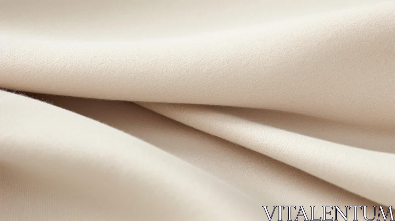 Beige Wool Fabric Close-Up for Coats and Jackets AI Image