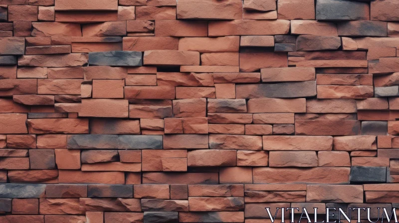 Weathered Brick Wall Texture - Rough Surface Pattern AI Image