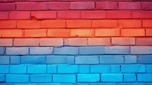 Colorful Brick Wall Texture Photo