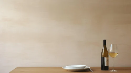 Elegant Wooden Table Setting