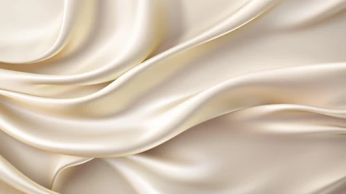 Cream-Colored Silk Fabric - Elegant Textures in Soft Light