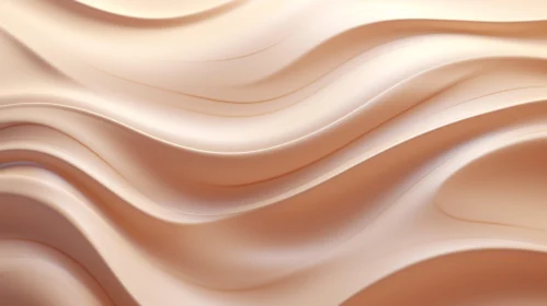 Soft Pink 3D Wavy Surface Texture