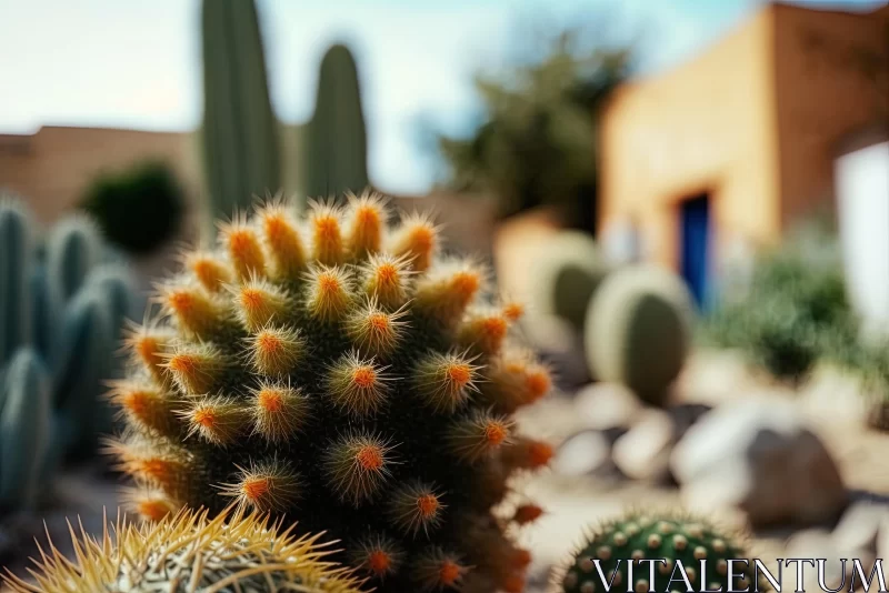 Captivating Cactus and Phoenician Art: A Stunning Image AI Image