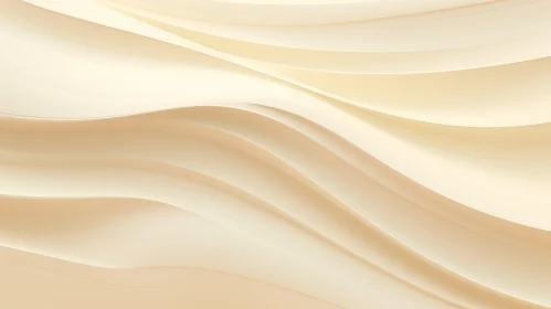 Creamy Wavy 3D Surface - Abstract Tranquil Background