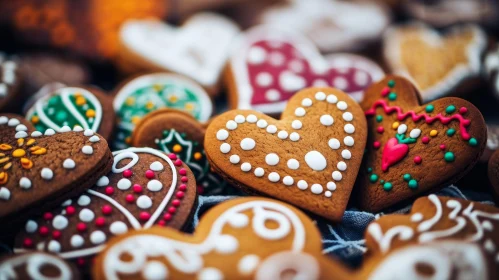 Delicious Gingerbread Cookies - Close-up Image