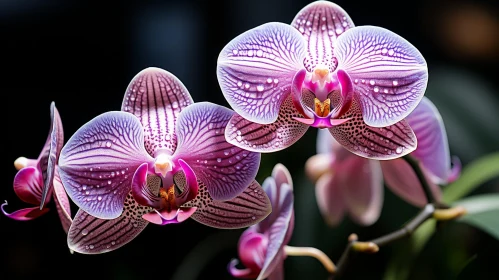 Purple Orchids Close-Up: Exquisite Beauty Captured