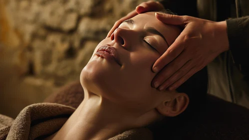 Tranquil Facial Massage: Serene Beauty Moment