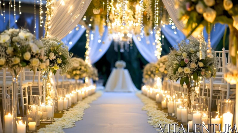 Elegant Wedding Ceremony - Unforgettable Moments Captured AI Image