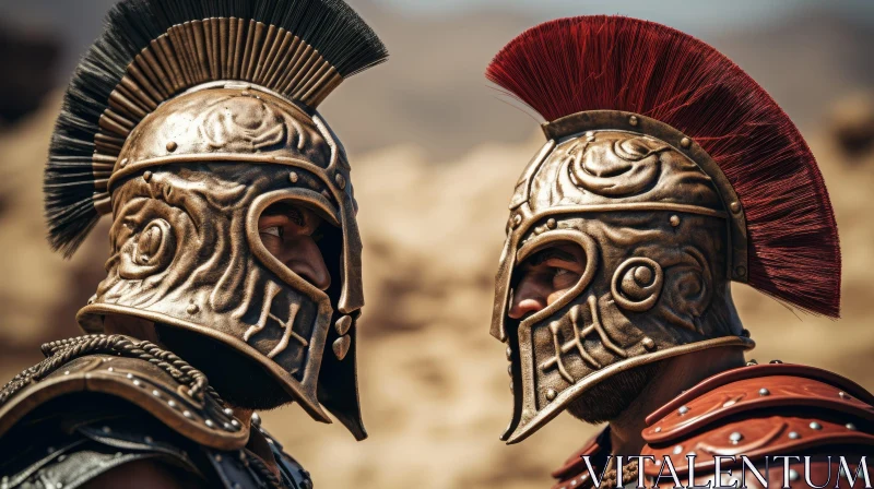 AI ART Ancient Warriors Battle Scene