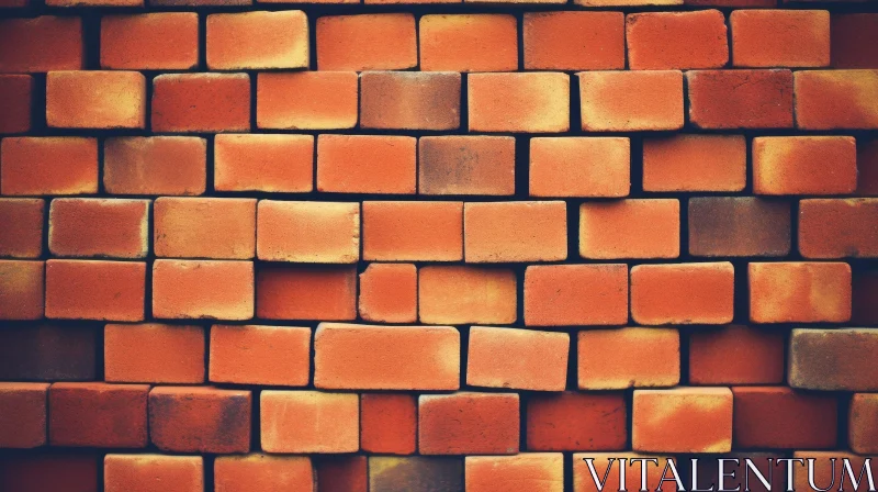 Red Brick Wall Texture Pattern AI Image