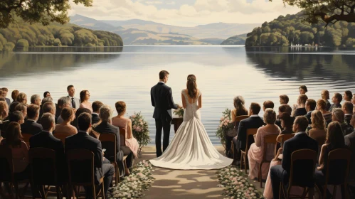 Lakeside Wedding Ceremony - Joyful Celebration of Love