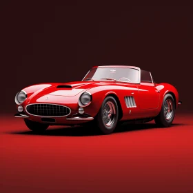 Captivating Red Sports Car: A Timeless Beauty and Sophistication