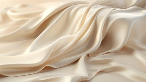 Cream Silk Fabric Elegance