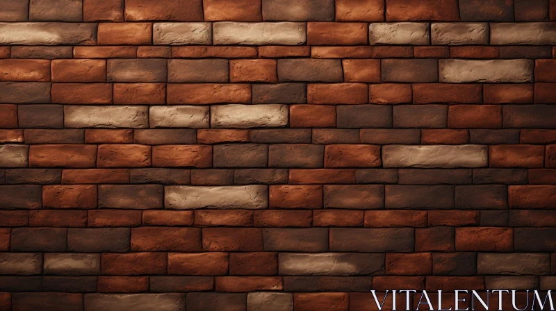 Brown Brick Wall Texture for Design Projects AI Image