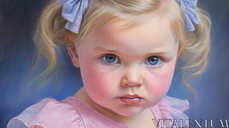 Enigmatic Portrait of a Young Girl AI Image