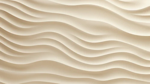 Tranquil Beige Waves Seamless Pattern