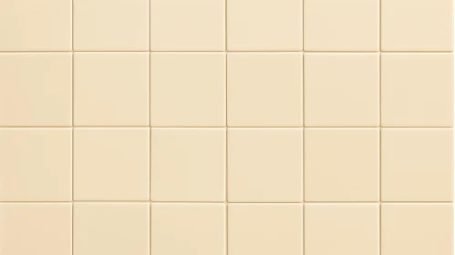Beige Ceramic Tile Wall Texture Close-Up