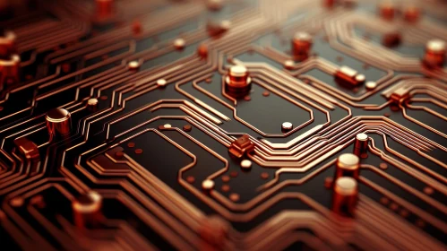 Printed Circuit Board (PCB) Close-up | Electronics Components