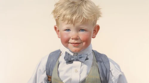 Charming Young Boy Portrait