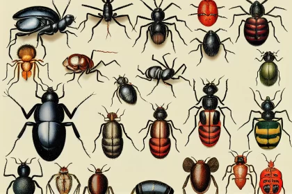 Captivating Insect Vector Art: A Stunning Tribute to 19th-Century American Art
