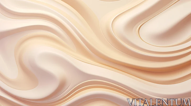 AI ART Smooth Flowing Surface - Abstract 3D Render