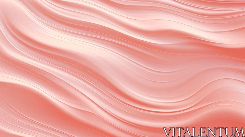 Elegant Pink and White Abstract Background with Wavy Pattern AI Image
