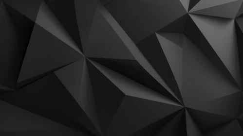 Polygonal Black Background | 3D Rendering