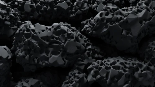 Dark Rock Texture - 3D Rendering