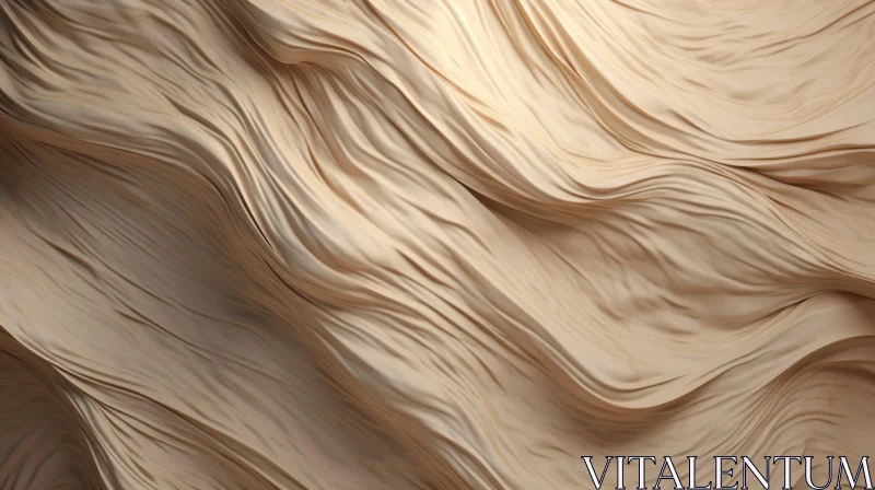 Luxurious Cream Silk Fabric Background AI Image