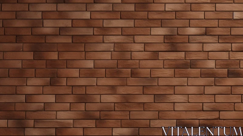 AI ART Brown Brick Wall Texture - Weathered Pattern Design