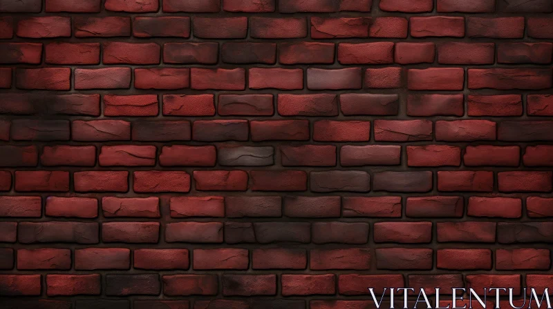 Red Brick Wall Texture for Design Projects AI Image