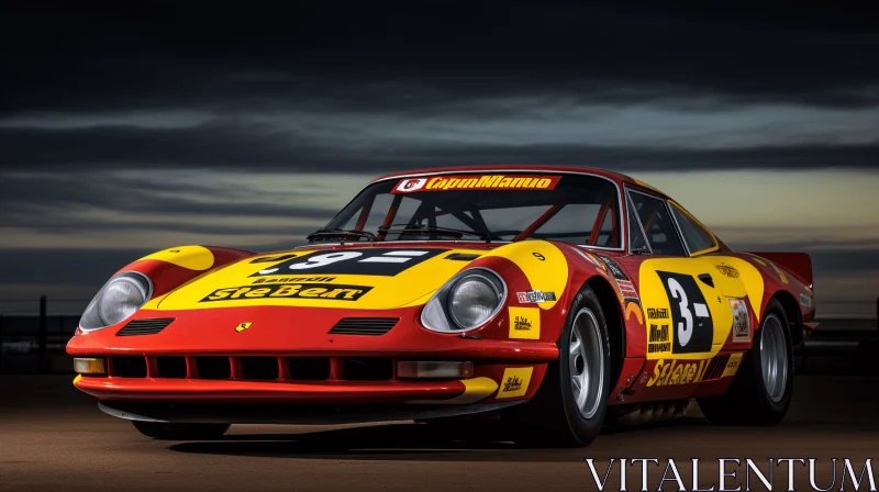 Captivating Porsche 911 Racing Car Artwork | Vintage Style AI Image