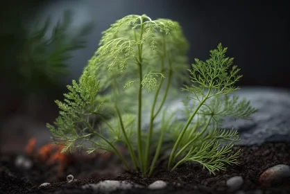 Captivating Close-up: Green Plant Emerging from Soil | National Geographic Photo
