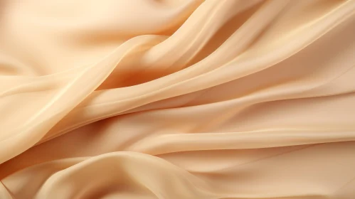 Beige Silk Fabric Close-Up | Soft and Flowing Texture