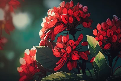 Colorful Illustration of Flowers in the Morning | Realistic Lighting | 2D Game Art