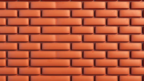 Textured Red Brick Wall Pattern with Shadows
